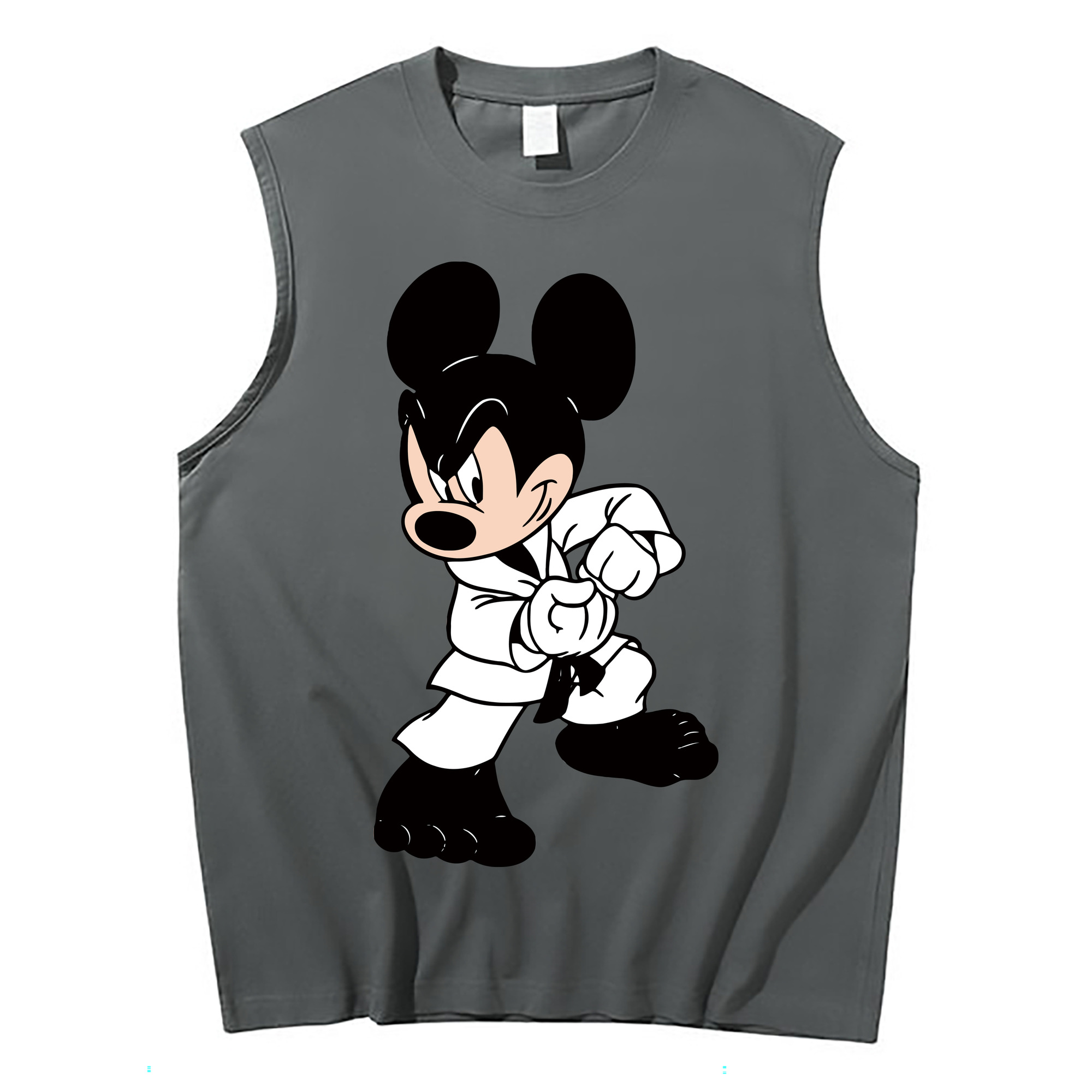 ミッキーマウス Mickey Mouse コットン100％タンクトップ（フロントプリント）